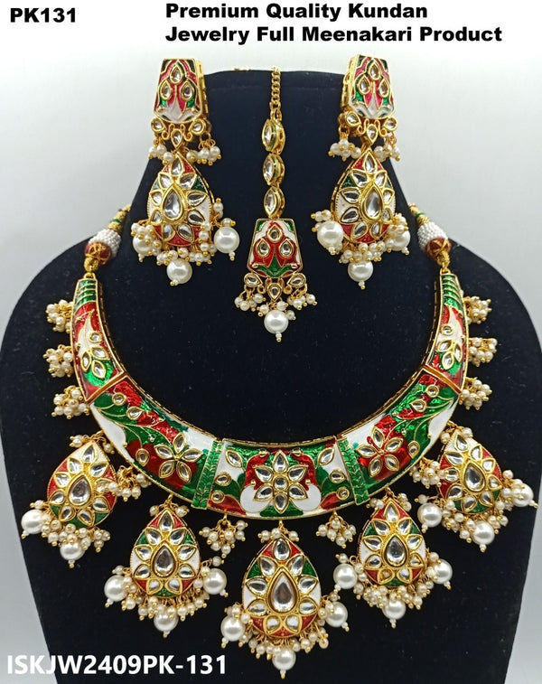 Kundan Jewelry Set-ISKJW2409PK-131