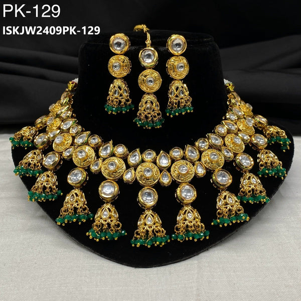 Kundan Jewelry Set-ISKJW2409PK-129