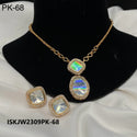 Kundan Pendant Set-ISKJW2309PK-68