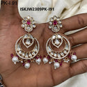 Kundan Earrings-ISKJW2309PK-I91