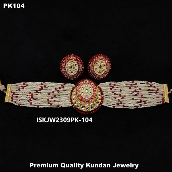 Kundan Jewelry Set-ISKJW2309PK-104