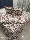 Jumbo King Size Bedsheet With Pillow Cover-ISKBDS27090096