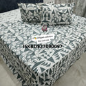 Jumbo King Size Bedsheet With Pillow Cover-ISKBDS27090097