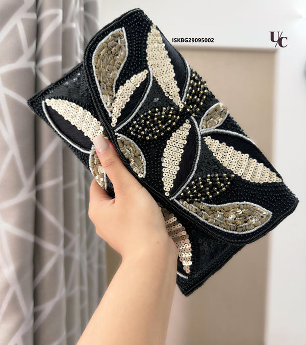 Wedding Series Embroidery Beads Sequin Flap Bags-ISKBG29095002