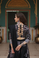 Printed Rayon Lehenga With Blouse And Dupatta-ISKWNAV0510RLWI-7123