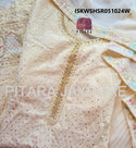 Chikankari Georgette Kurti With Sharara And Dupatta-ISKWSHSR051024W/SR051024M