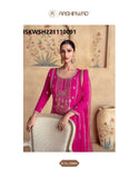 Embroidered Chinon Silk Kurti With Sharara And Net Dupatta-ISKWSH22111009