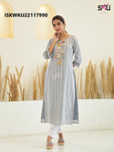 Embroidered Cotton Kurti-ISKWKU22117990