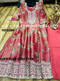 Digital Printed Tissue Organza Anarkali Kurti With Silk Pant And Dupatta-ISKWSU0512NP3189