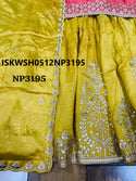 Embroidered Chinon Silk Kurti With Silk Sharara And Dupatta-ISKWSH0512NP3195