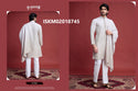 Sequined Men's Rayon Kurta With Dupatta-ISKM02018745