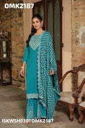 Embroidered Rayon Kurti With Sharara And Dupatta-ISKWSH0301OMK2187