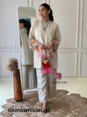 Embroidered Tissue Silk Co-Ord Set-ISKWIDWFC030124C