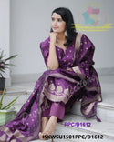 Banarasi Weaved Chanderi Kurti With Cotton Pant And Banarasi Silk Dupatta-ISKWSU1501PPC/D1612