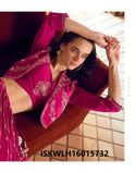 Embroidered Chinon Silk Lehenga And Blouse Attached With Jacket-ISKWLH16015732