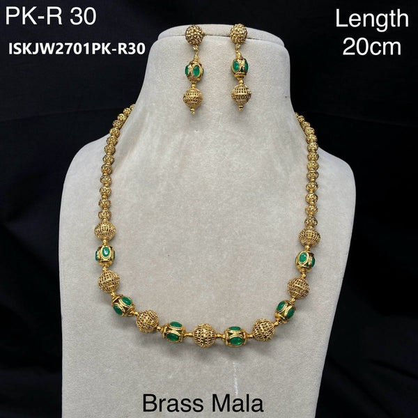 Brass Mala-ISKJW2701PK-R30