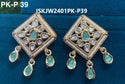 Kundan Earrings-ISKJW2501PK-P-39