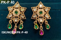 Kundan Earrings-ISKJW2301PK-P-40