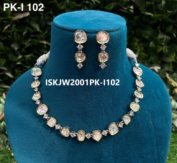 Kundan Jewelry Set-ISKJW2001PK-I102