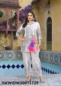 Digital Printed Cotton Co-Ord Set-ISKWIDW30015729