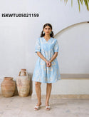 Embroidered Cotton Tunic-ISKWTU05021159