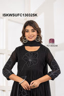 Embroidered Malmal Cotton Kurti With Cotton Pant And Dupatta-ISKWSUFC130325K
