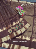 Zari Weaved Handloom Silk Saree With Blouse-ISKWSR2204W4260