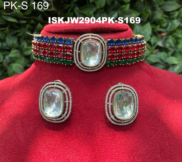 Kundan Jewelry Set-ISKJW2904PK-S169