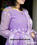 Jamdani Hand Weaved Cotton Kurti With Pant And Dupatta-ISKWSU2306PPC/D1796