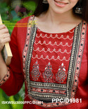 Cotton Kurti With Pant And Ajrakh Printed Malmal Cotton Dupatta-ISKWSU3006PPC/D1981