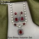 Pure Brass Victorian Jewelry Set-ISKJW3006PK-S154