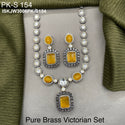 Pure Brass Victorian Jewelry Set-ISKJW3006PK-S154