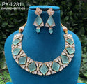 Kundan Jewelry Set-ISKJW2406PK-I281