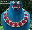 Kundan Jewelry Set-ISKJW2406PK-I281
