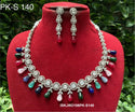Kundan Necklace Set-ISKJW2106PK-S140