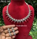 Kundan Necklace Set-ISKJW2106PK-S140