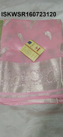 Zari Weaved Silk Saree With Blouse-ISKWSR160723120