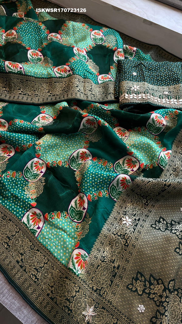 Banarasi Weaved Munga Silk Saree With Blouse-ISKWSR170723126