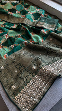 Banarasi Weaved Munga Silk Saree With Blouse-ISKWSR170723126