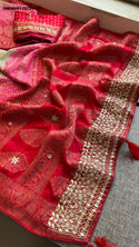 Banarasi Weaved Munga Silk Saree With Blouse-ISKWSR170723127