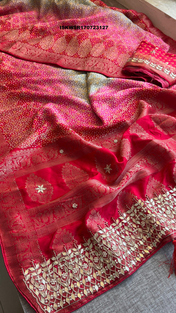 Banarasi Weaved Munga Silk Saree With Blouse-ISKWSR170723127
