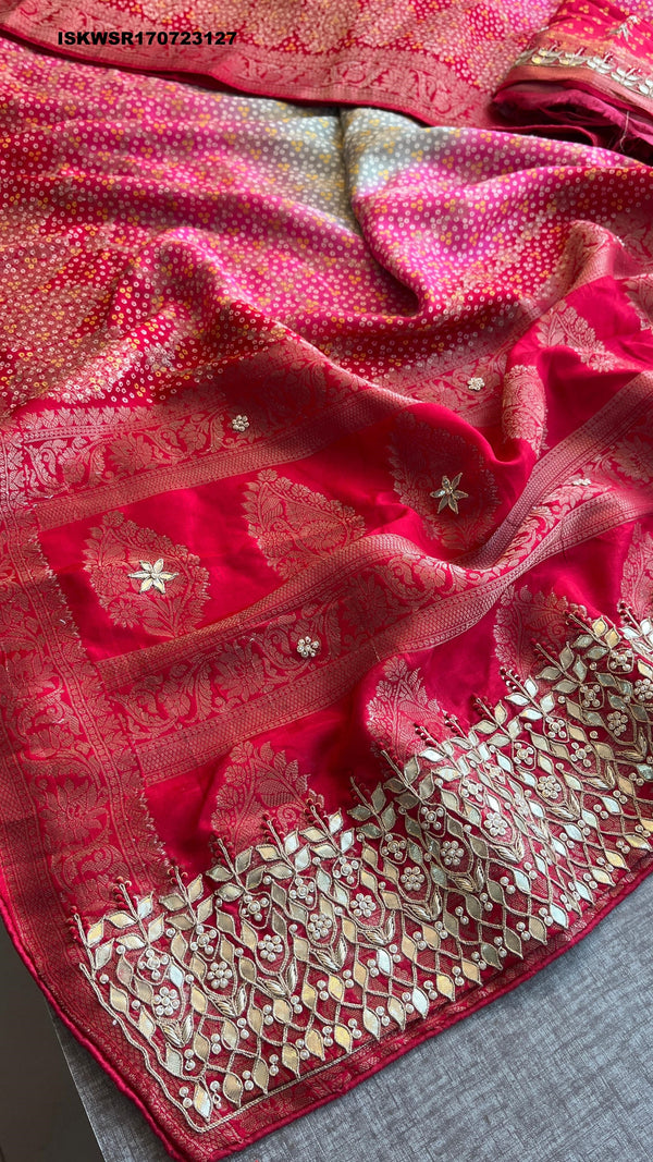 Banarasi Weaved Munga Silk Saree With Blouse-ISKWSR170723127