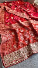 Banarasi Weaved Munga Silk Saree With Blouse-ISKWSR170723128