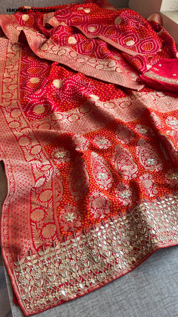 Banarasi Weaved Munga Silk Saree With Blouse-ISKWSR170723128