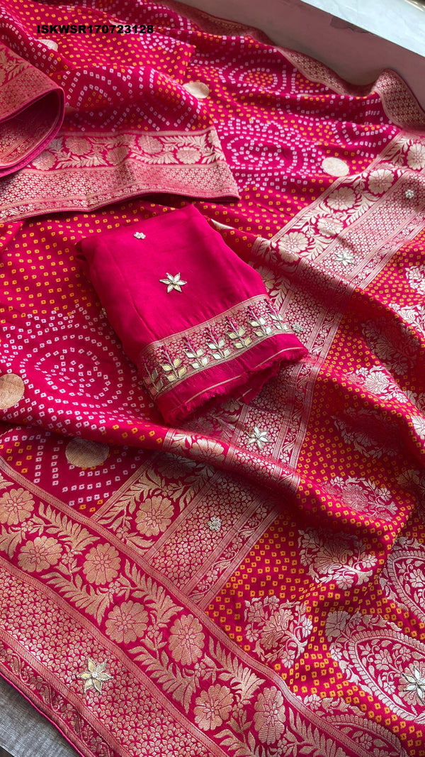 Banarasi Weaved Munga Silk Saree With Blouse-ISKWSR170723128