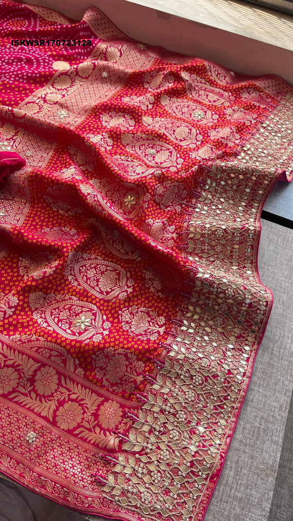 Banarasi Weaved Munga Silk Saree With Blouse-ISKWSR170723128