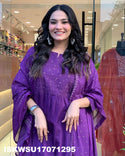 Silver Printed Cotton Kurti With Pant And Dupatta-ISKWSU17071295