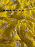 Sequined Chiffon Saree With Blouse-ISKWSR170723123