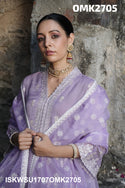 Embroidered Organza Anarkali Kurti With Pant And Dupatta-ISKWSU1707OMK2705