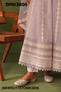 Embroidered Organza Anarkali Kurti With Pant And Dupatta-ISKWSU1707OMK3806